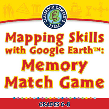 Preview of Mapping Skills with Google Earth™: Memory Match - NOTEBOOK Gr. 6-8