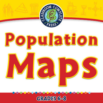 Preview of Mapping Skills with Google Earth™: Population Maps - MAC Gr. 6-8