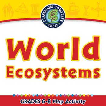 Preview of Mapping Skills with Google Earth™: World Ecosystems - Activity -NOTEBOOK Gr. 6-8
