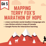 terry fox marathon of hope map