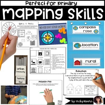 Preview of Mapping Skills Unit | Maps and Globes | Continents and Oceans