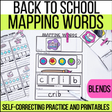 Orthographic Mapping Words - Phonics - Blends - Self-Corre
