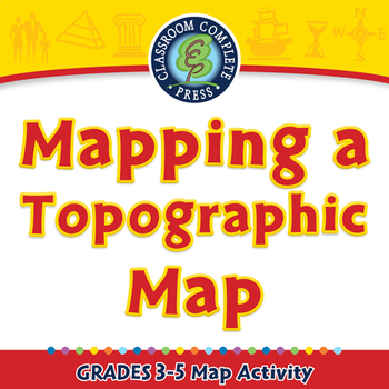 Preview of Mapping a Topographic Map - Activity - NOTEBOOK Gr. 3-5