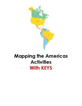 Preview of Mapping the Americas and Native Tribes Activities with KEYS