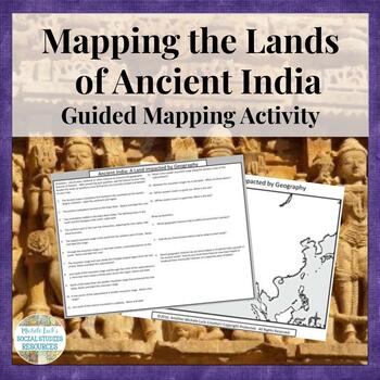 Preview of Mapping the Lands of Ancient India Geography and History Activity