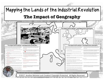 Preview of Mapping the Lands of the Industrial Revolution Activity