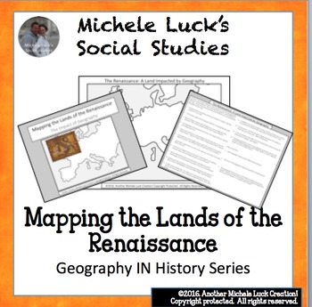 Preview of Mapping the Lands of the Renaissance Activity - Italian and Northern
