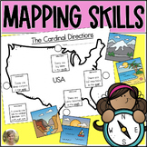 Mapping the USA! Labeling the Cardinal Directions - Lift t