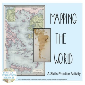 Preview of Mapping the World Social Studies Skills Practice Activity