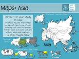 Maps: Asia (clipart)