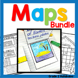 Maps BUNDLE - Close Reading, Map Key, Scale, Theme, & Political