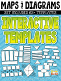Maps & Diagrams Interactive Templates Set 2 {Zip-A-Dee-Doo