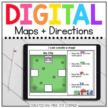Preview of Maps Digital Basics for Special Ed | Distance Learning