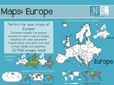 Maps: Europe (clipart)