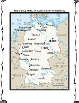Germany Geography, Flag, Maps, Assessment - Map Skills and Data Analysis