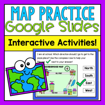 Preview of Maps Google Slides (Distance Learning)