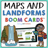 Maps & Landforms Boom Cards™ 2nd Grade Science Lesson