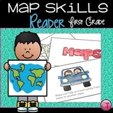 Maps| Map Skills| First Grade Reader with Posters