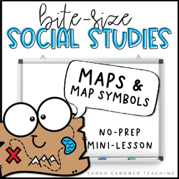 Preview of Maps & Map Symbols | Social Studies Lesson | PowerPoint & Google Slides