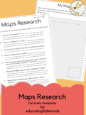 Maps Research (Geography Acitvity for Third Grade)