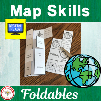 Preview of Map Skills Foldables