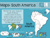 Maps: South America (clipart)
