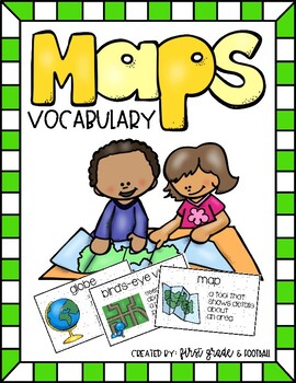 Preview of Maps Unit Vocabulary Cards