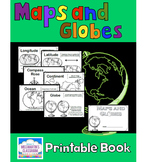 Maps and Globes - A Printable Book for Introducing or Reviewing Map Skills