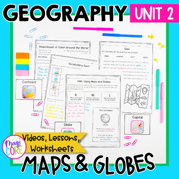 Preview of Geography Unit 2: Maps and Globes