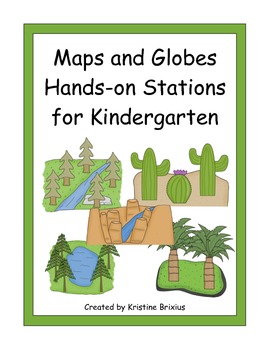 Preview of Maps and Globes Hands-on Stations for Kindergarten