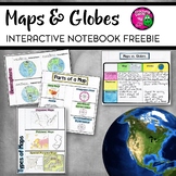 Maps and Globes Interactive Notebook Unit Geography FREEBI