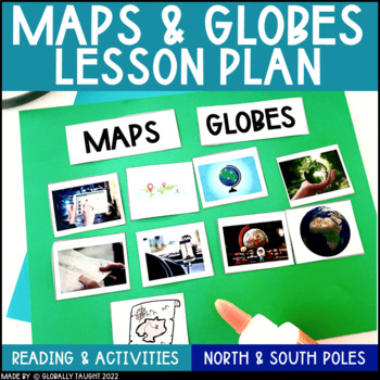 Preview of Maps and Globes Worksheets - Map Skills for 2nd & 3rd Grade about Maps & Globes