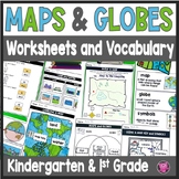 Maps and Globes Worksheets - 1st Grade Map Skills - Kinder