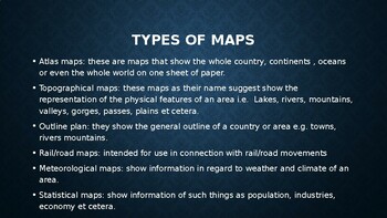 Maps and Map skills by Victor Otieno | TPT