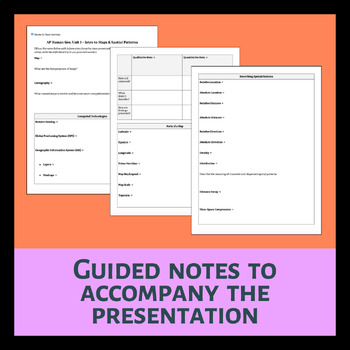 Maps and Spatial Patterns Lesson | AP Human Geography Unit 1 | TpT