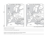 Maps before and after WWI