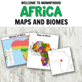 Maps of Africa: Montessori Map or Geography Activities