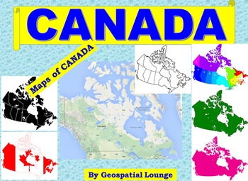 Maps of Canada: Clip Art Canada Maps by GeoTech Teacher | TpT