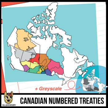 Preview of Maps of Canada Clip Art: Numbered Treaties