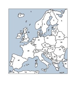 map of europe in deutsch