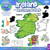 Ireland: Maps of Ireland Clipart