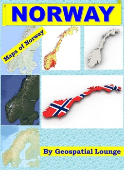 Maps of Norway: Clip Art Norway Maps by GeoTech Teacher | TpT