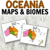 Maps of Oceania: Montessori Map or Geography Activities