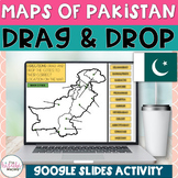 Maps of Pakistan Drag & Drop Google Slides Activity
