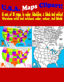 USA Maps Clip Art