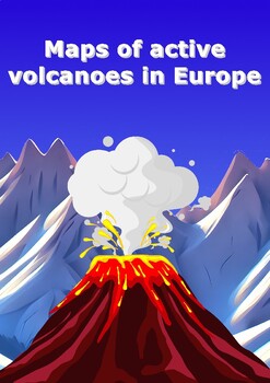 Maps of active volcanoes in Europe by World city maps | TPT