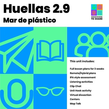 Preview of Mar de plástico: A unit on ocean plastics Huellas 2.9