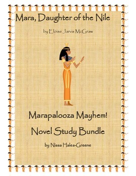 Preview of Mara, Daughter of the Nile Marapalooza Mayhem! Novel Study Bundle!