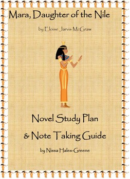 Preview of Mara, Daughter of the Nile Novel Study Plan and Note Taking Guide