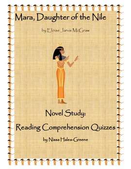 Preview of Mara, Daughter of the Nile Novel Study: Pop Reading Comprehension Quizzes